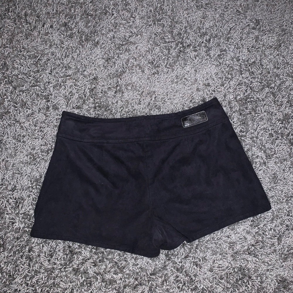 Black suade GUESS skort